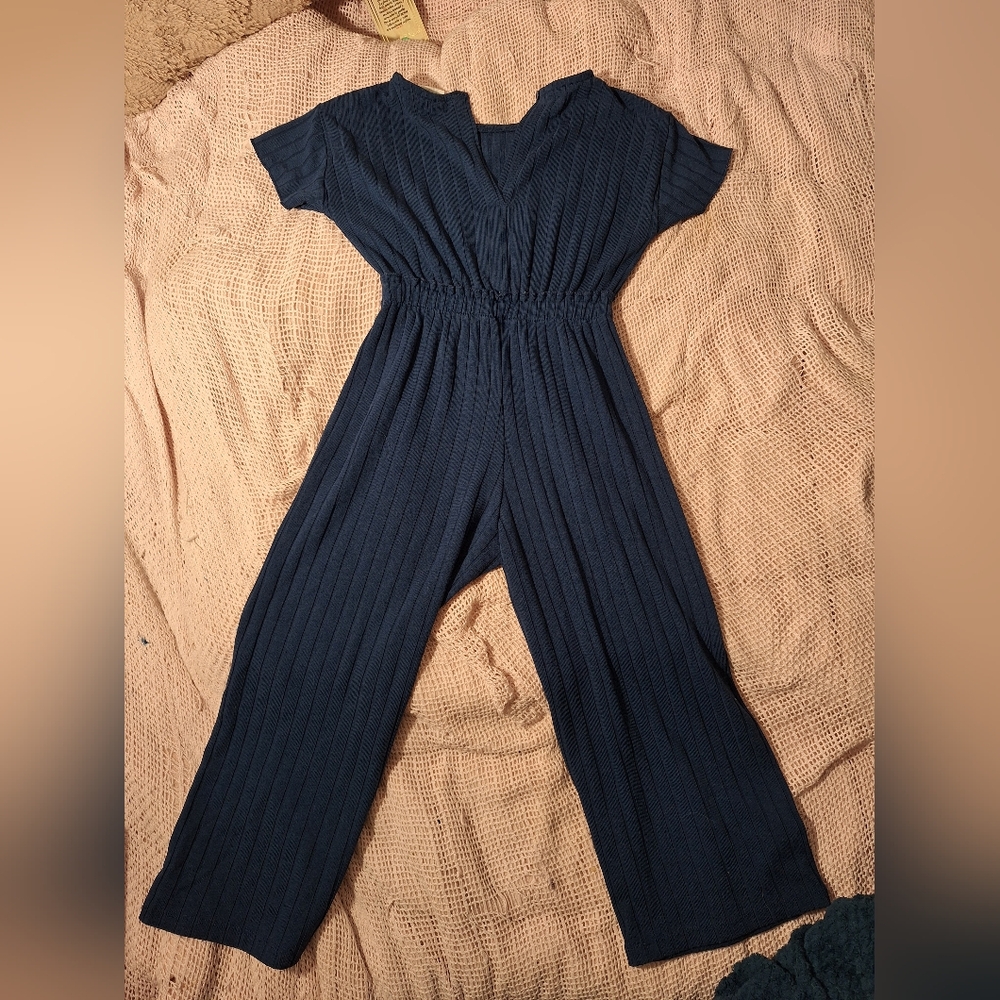 Zara Blue Full-Length body con Jumpsuit